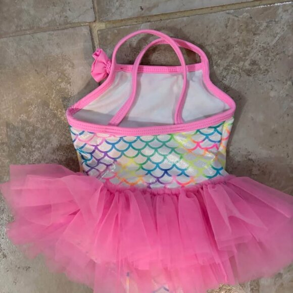 ⭐2 for 15⭐ George Baby Girls' Mermaid Tutu Swimsuit - Size 0-3M - Picture 3 of 3